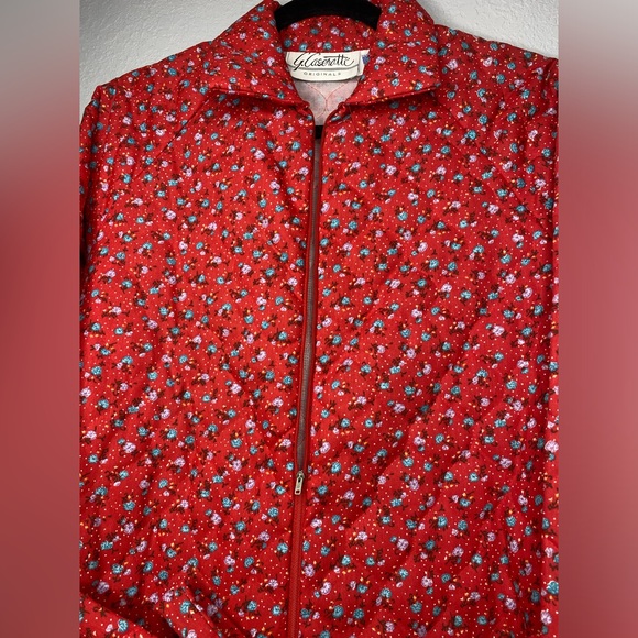G. Caserotti Quilted Floral Jumpsuit Vintage XS - Picture 12 of 17